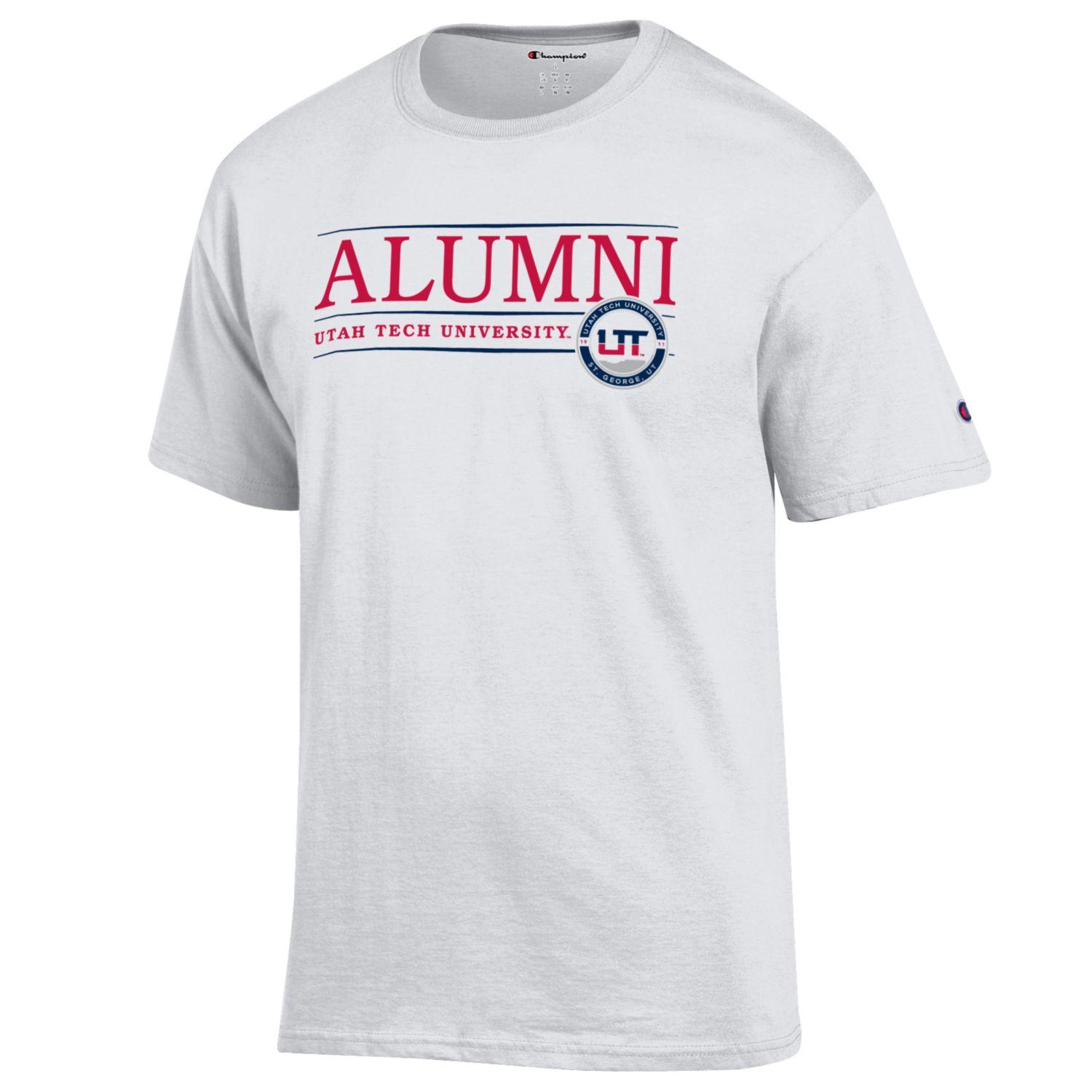 White Utah Tech alumni t-shirt